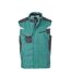Veste Sans Manches Craftsmen Adulte Vert Foncé Noir James And Nicholson-1