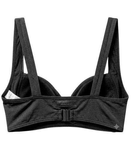 Womens/ladies Athena Twist Bikini Top Black Panos Emporio