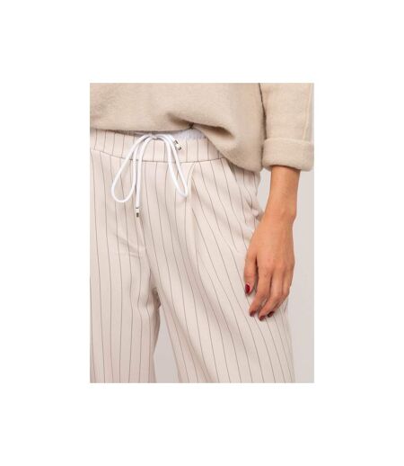 Pantalon large  fines rayures ESTA - Dona X Lisa