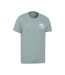Mens Padstow Printed Organic T-shirt Pale Green Mountain Warehouse-4