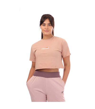T-shirt court celesi femme rose Ellesse