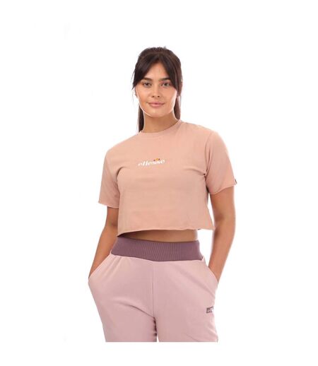 T-shirt court celesi femme rose Ellesse