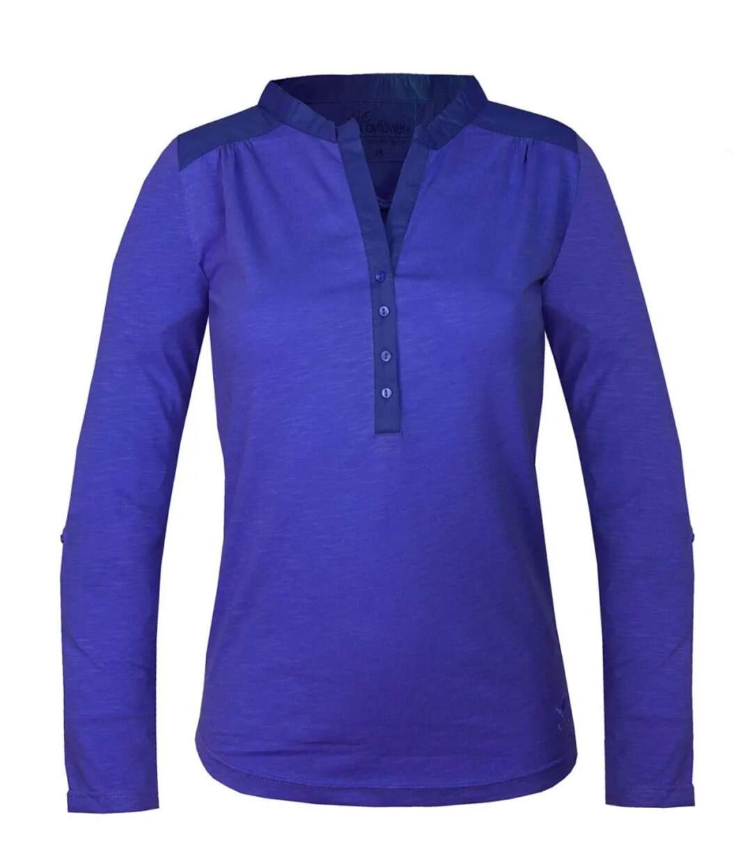 Tee-shirt MAYFLOWER DIMAGO5 manches longues : le chic du bleu bi-matière-5