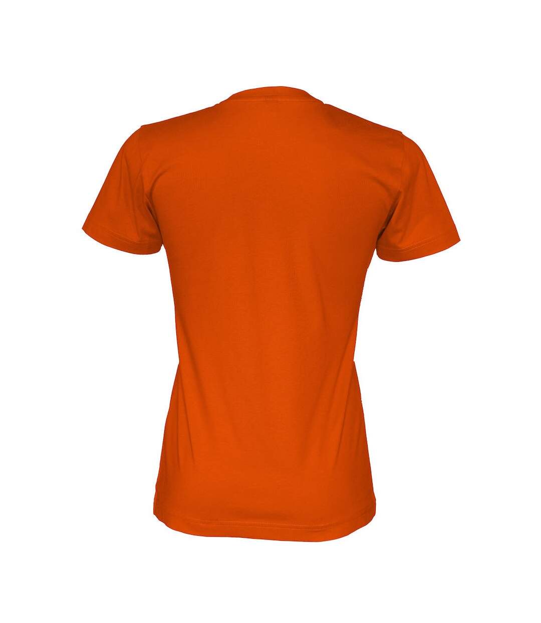 Womens/ladies organic t-shirt orange Cottover-2