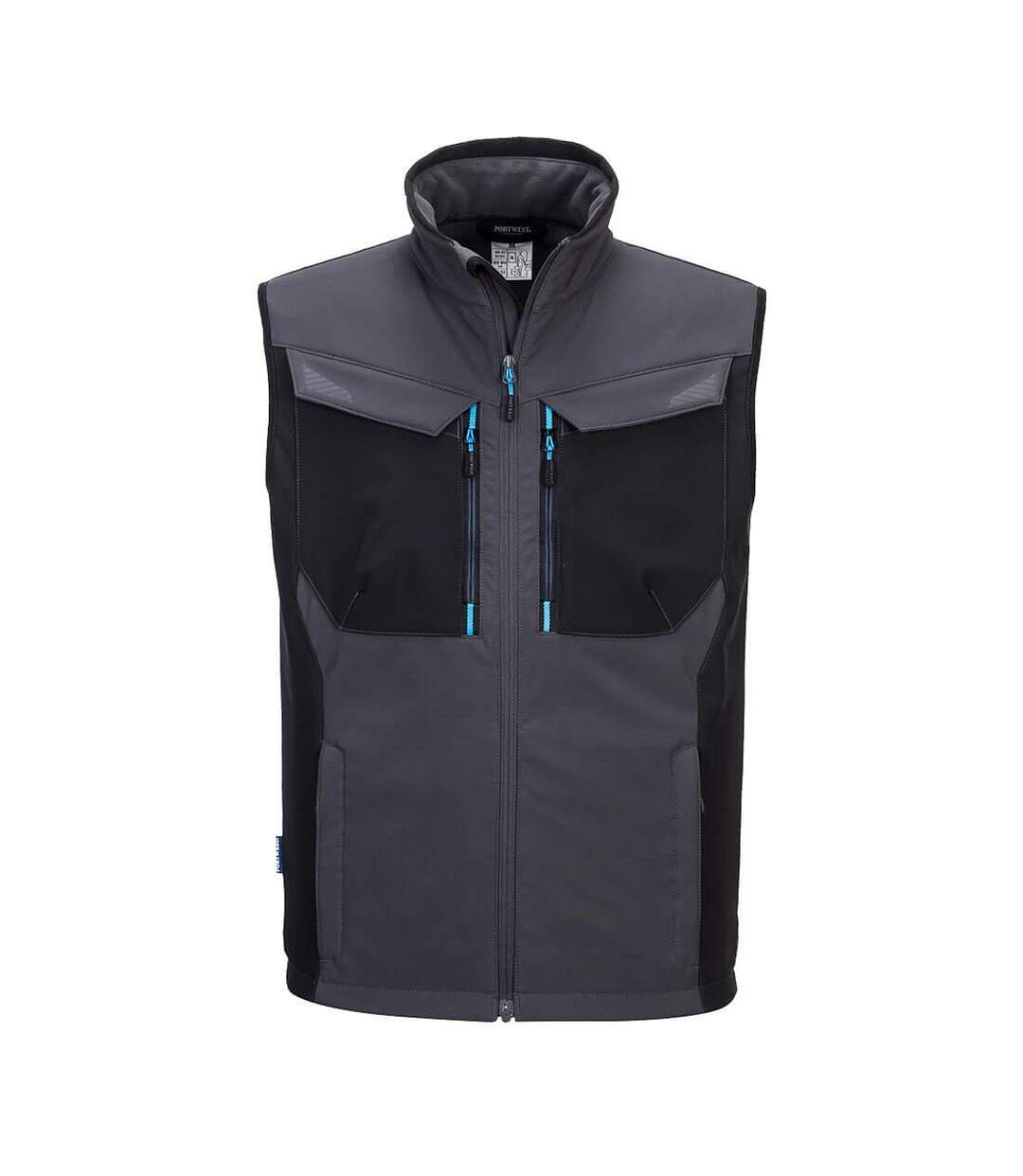 Mens wx3 softshell gilet metal grey Portwest-1