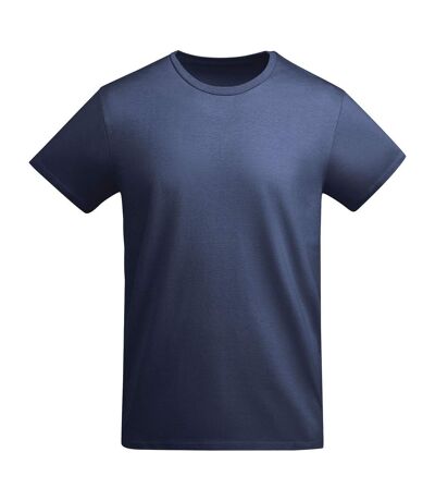Roly Mens Breda Plain T-Shirt (Navy Blue)