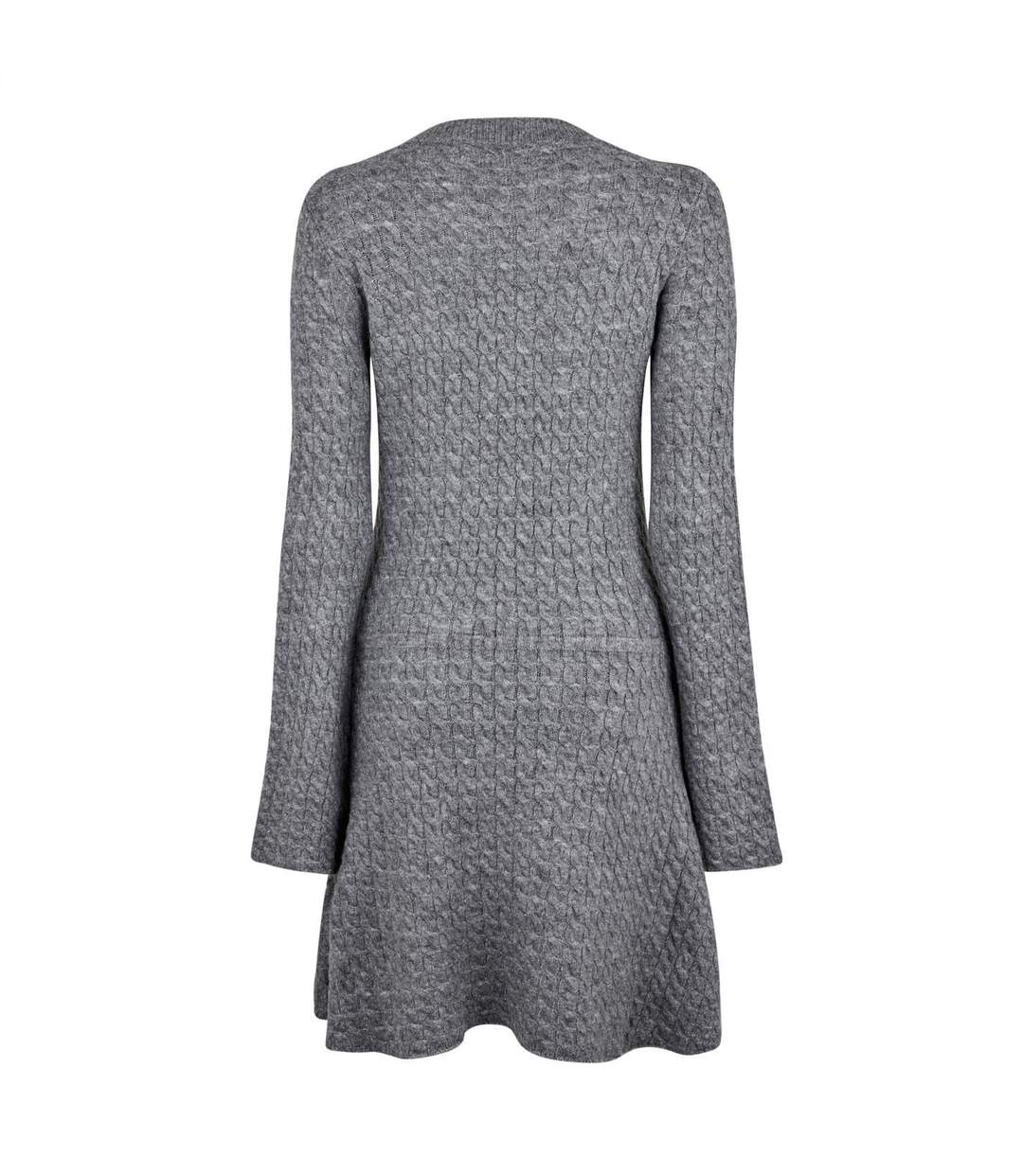 Robe Pull Motif/style Maille Torsadée Femme Charbon Chiné Jack Wills-3