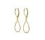 Boucles d'oreilles Laelia Dangling Hoop, Cristal d'Autriche-3