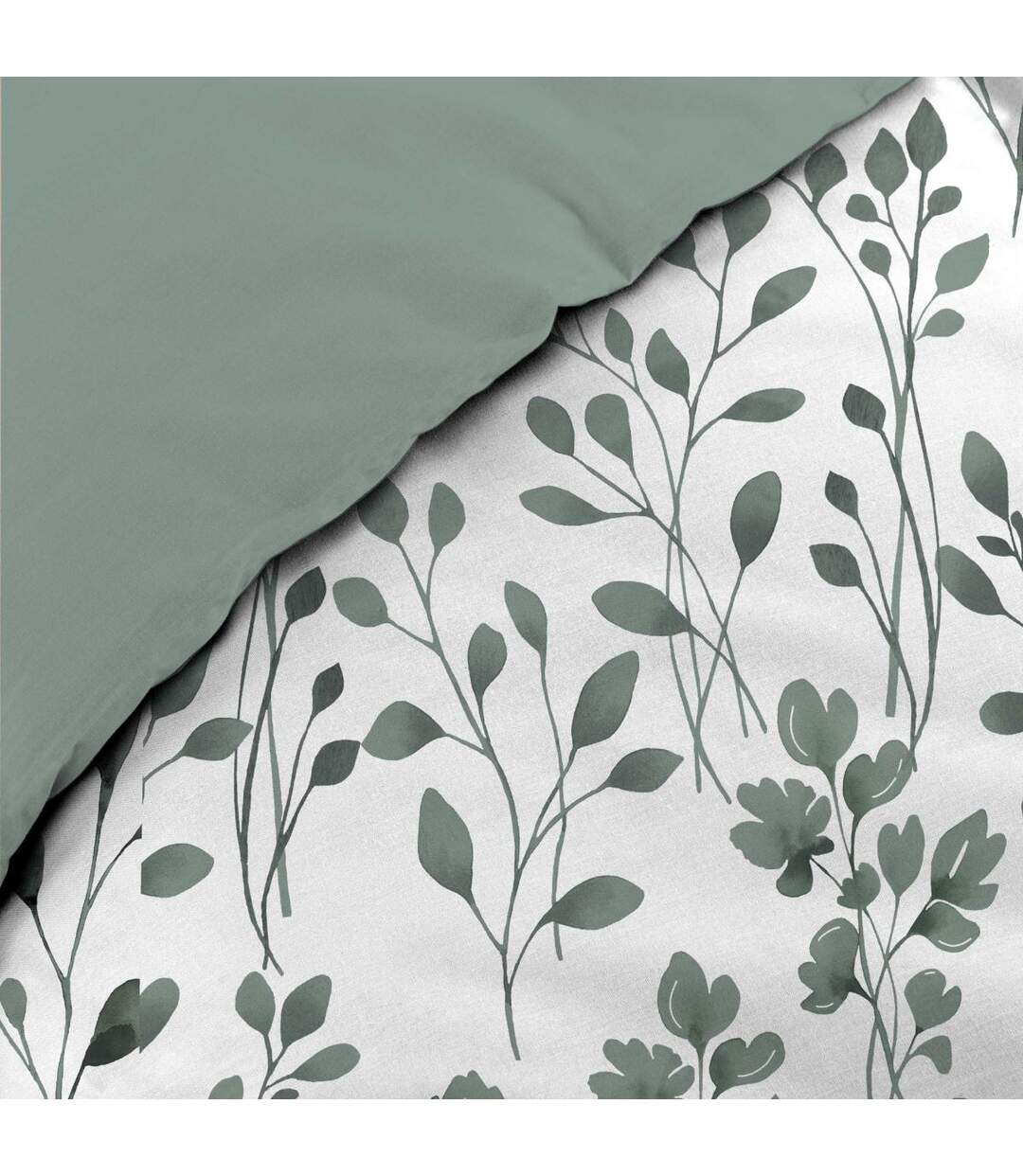 Parure de Lit 3 Pièces Maiwen 240x220cm Vert Sauge-5