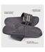 OZABI Claquettes Homme Piscine Ajustables Lot 2 Noir Bleu-4