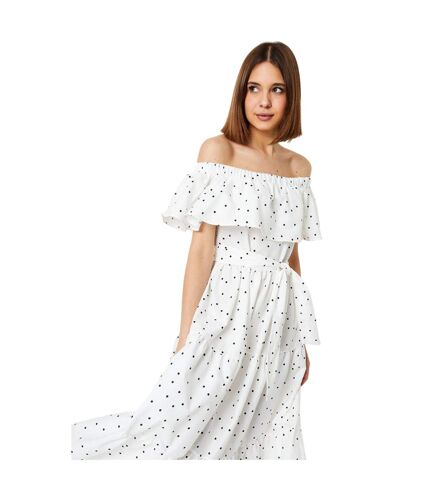 Robe mi-longue femme blanc cassé Dorothy Perkins Dorothy Perkins