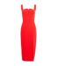 Womens/ladies Echo Crepe Square Neck Bodycon Dress True Red French Connection-2