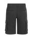 Mens rigney cargo shorts washed black Weird Fish-2