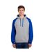 Unisex Adult Colour Block Nublend Hoodie Oxford Royal Blue Jerzees-1