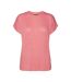 T-Shirt rose fuchsia femme vero moda brianna 10291353 - s-3
