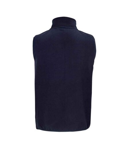 Unisex adult factor microfleece recycled body warmer navy SOLS