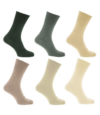 Chaussettes non-élastiquée (lot de 6 paires) - Homme (Beige/blanc cassé/kaki) - UTMB250