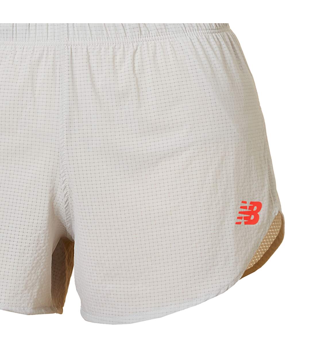 Short De Course Race Day Femme Gris Rouge New Balance-3