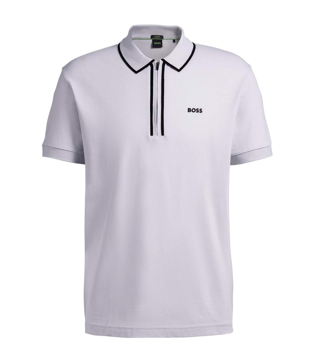Polo Manches Courtes Homme Gris Clair Boss-2
