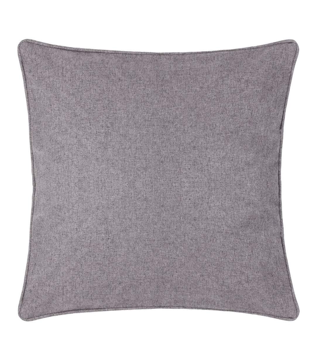 Dawn piping detail textured cushion cover 45cm x 45cm charcoal Furn