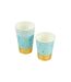 Lot de 6 Gobelets en Carton Mark 25cl Bleu