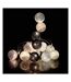 Guirlande lumineuse boules pailletées 16 leds