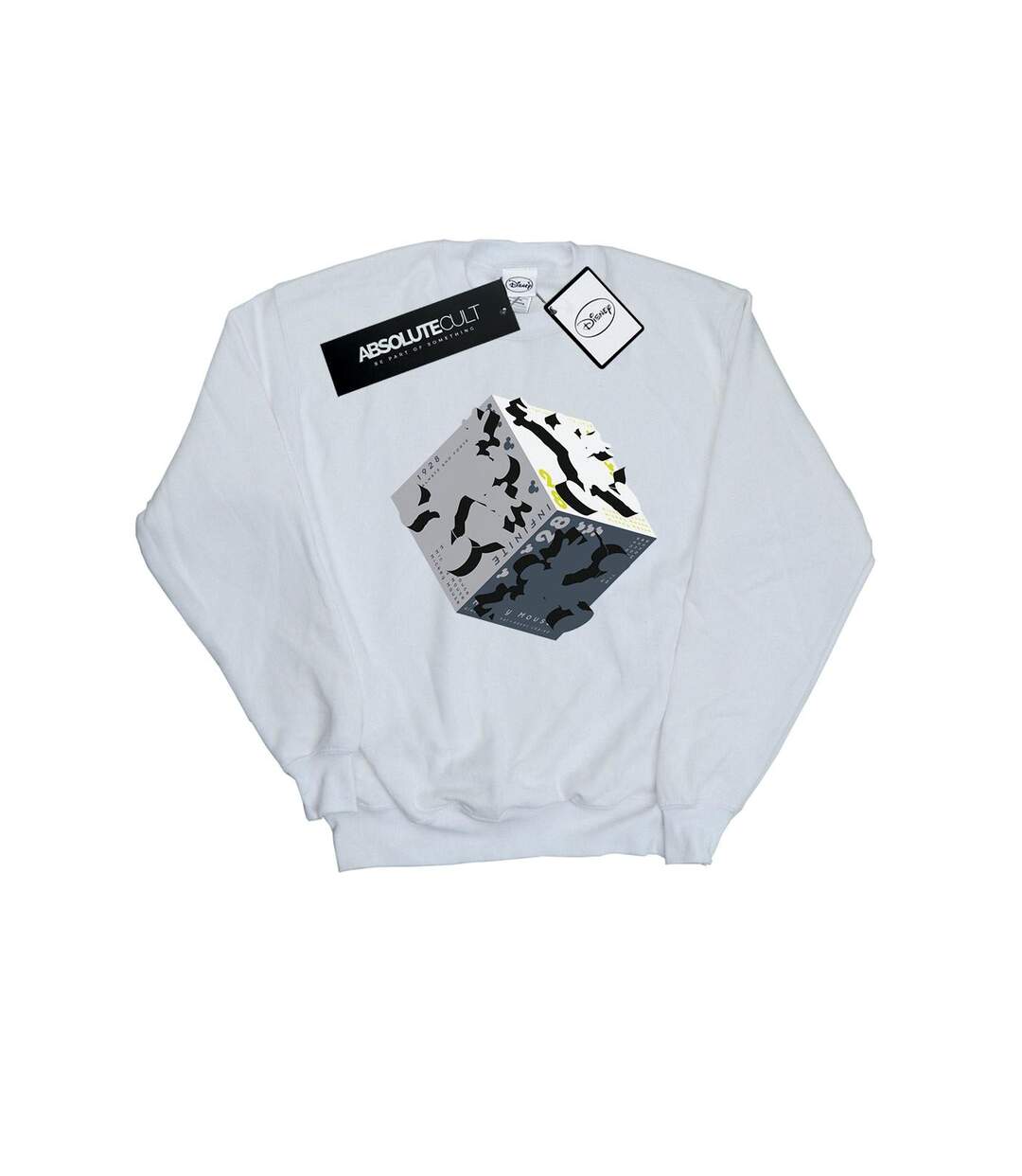 Disney Sweatshirt Mickey Mouse Cube Femme/Ladies (Blanc) - UTBI27120-1