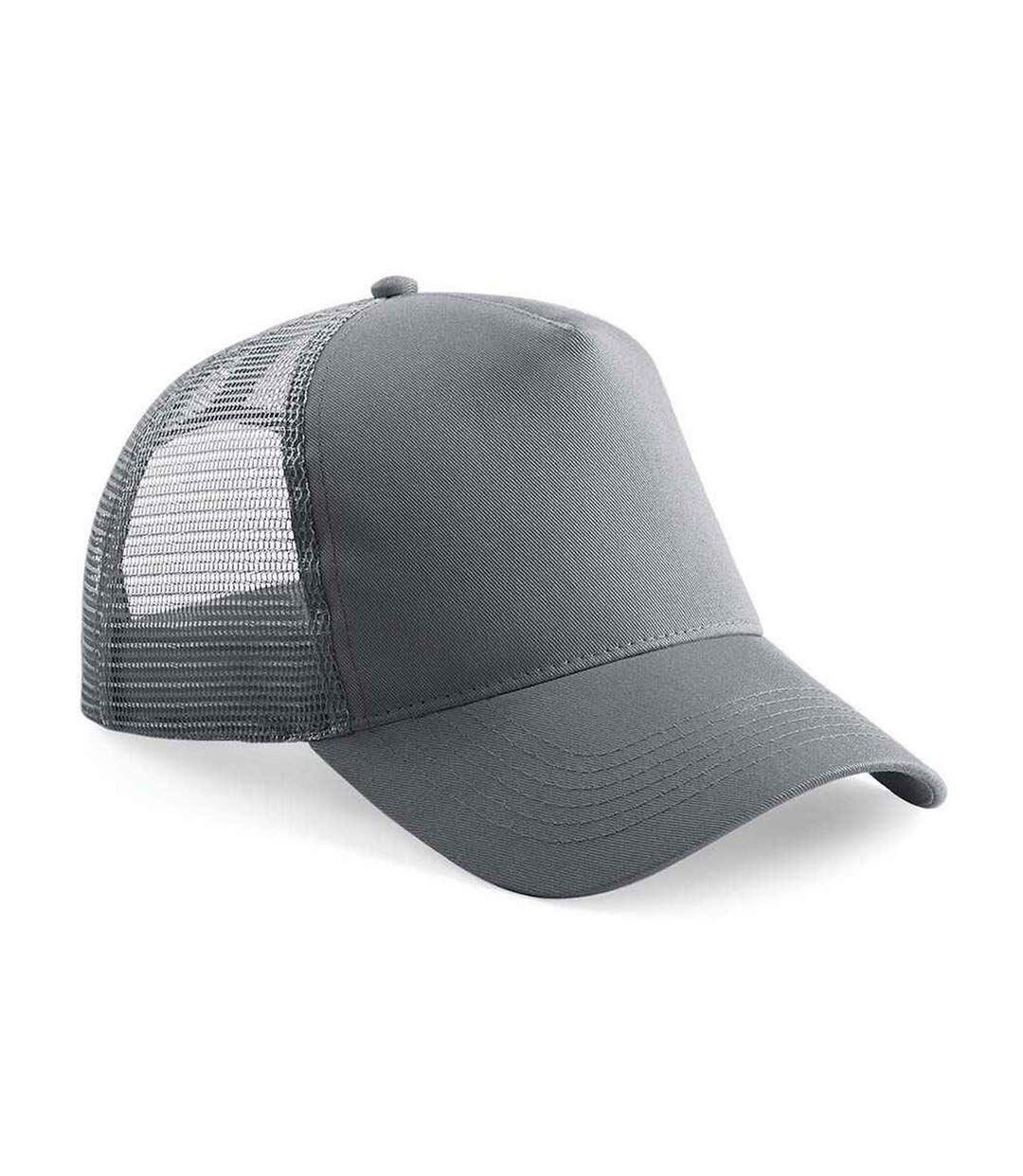 Casquette trucker adulte gris foncé Beechfield-2