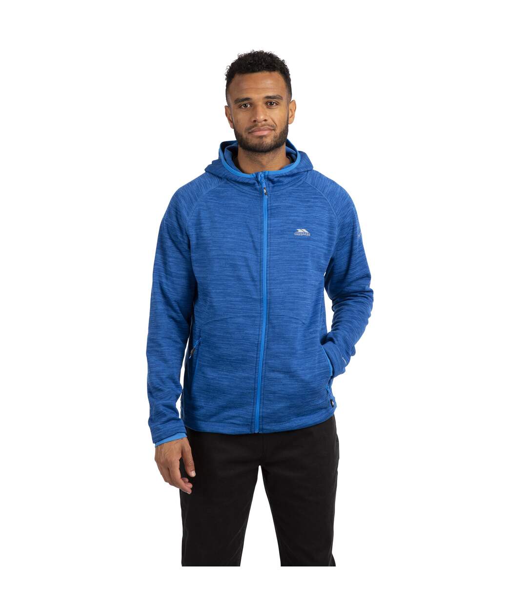 Veste polaire northwood homme bleu chiné Trespass-3