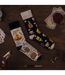 1 Pack Unisex Mismatched Novelty Odd Socks - Whisky-4