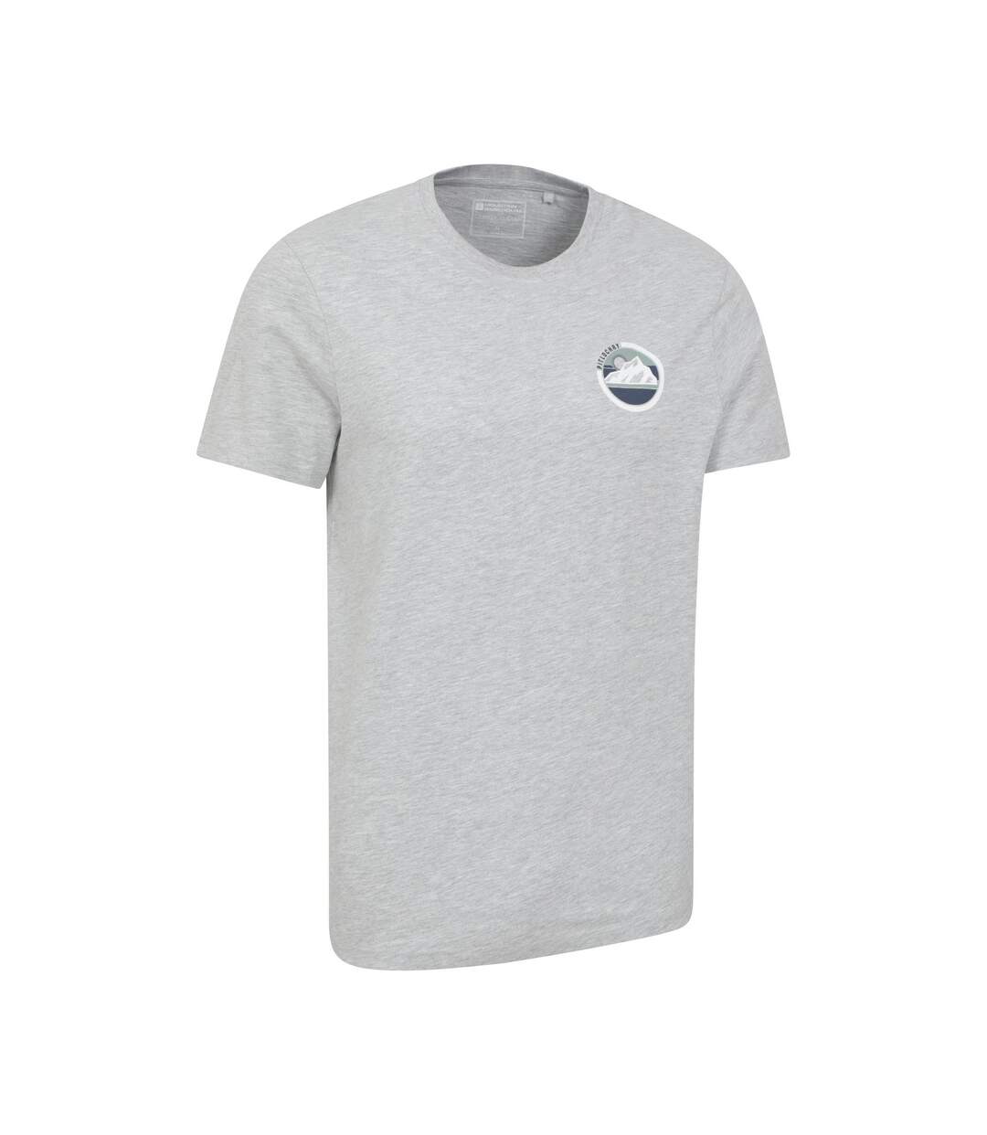 Mens Pitolchry Mountain Cotton T-shirt Grey Mountain Warehouse-4