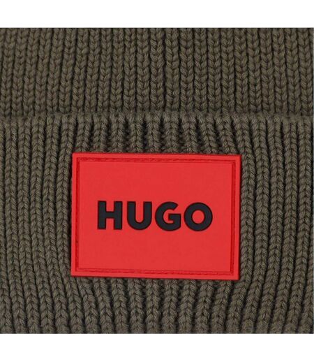 Bonnet Motif/style Côtelé Olive Hugo