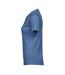 Womens/ladies Interlock Short Sleeve T-shirt Ocean Blue Tee Jays-3