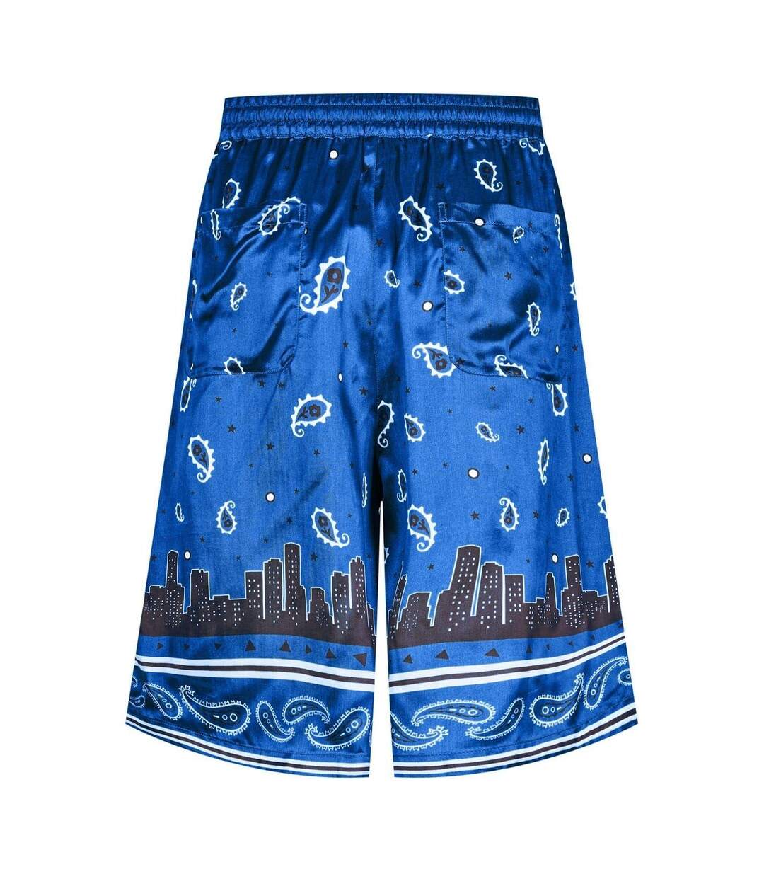 Short Homme Bleu Off White-2
