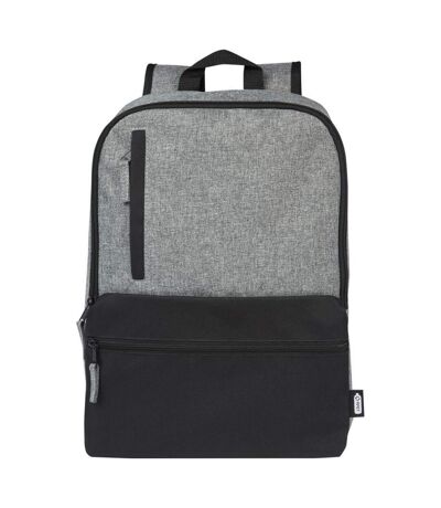 Unbranded Reclaim Two Tone Recycled 14L Laptop Backpack (Solid Black/Heather Grey) (One Size) - UTPF4070