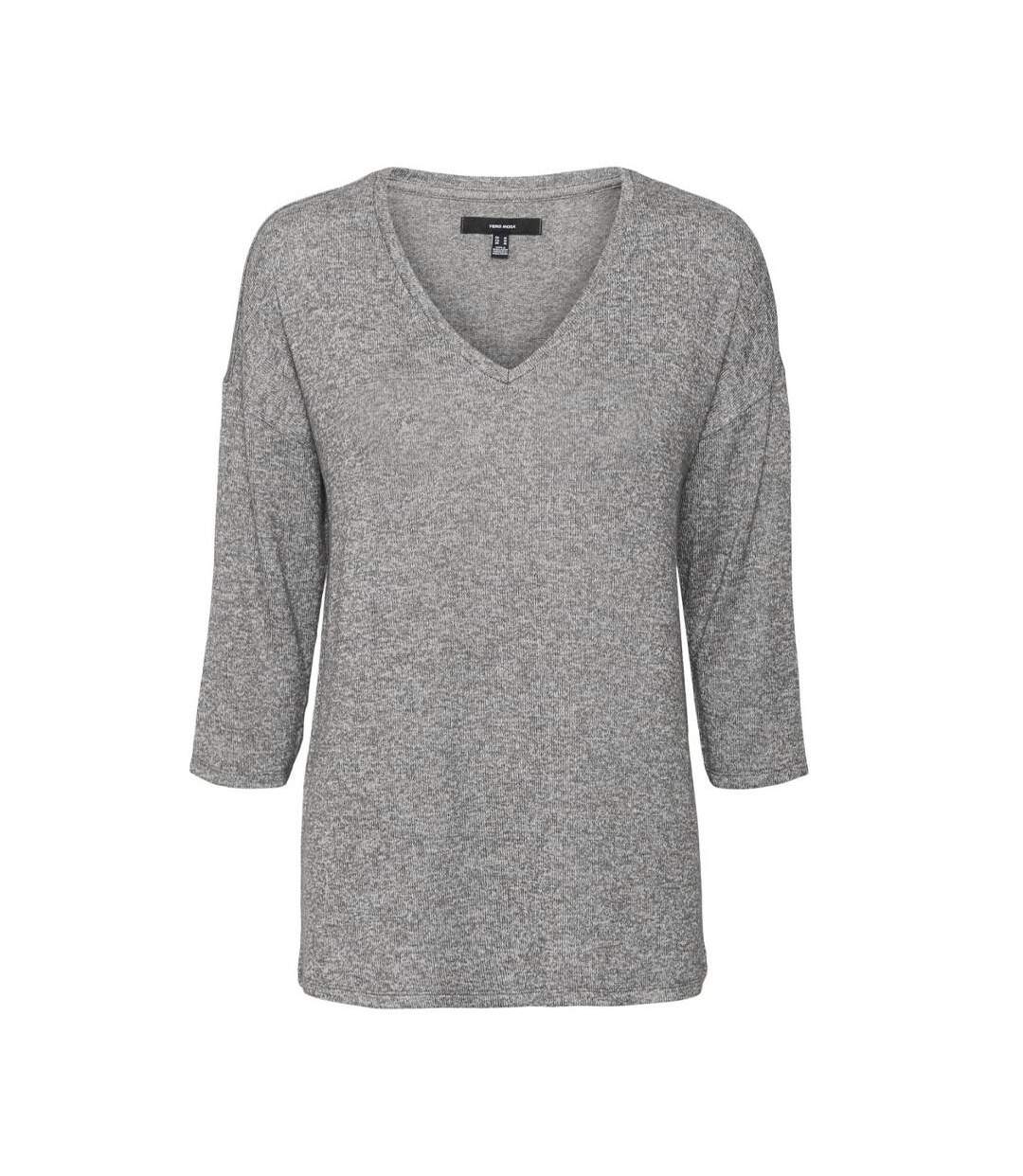 Pull Gris Femme Vero Moda Brianna 3/4 - M