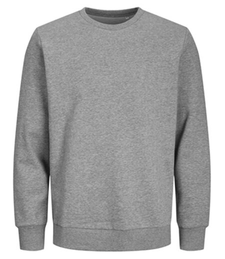 Sweat col rond - JACK&JONES - Unisexe - JJ3900 - gris clair mélange