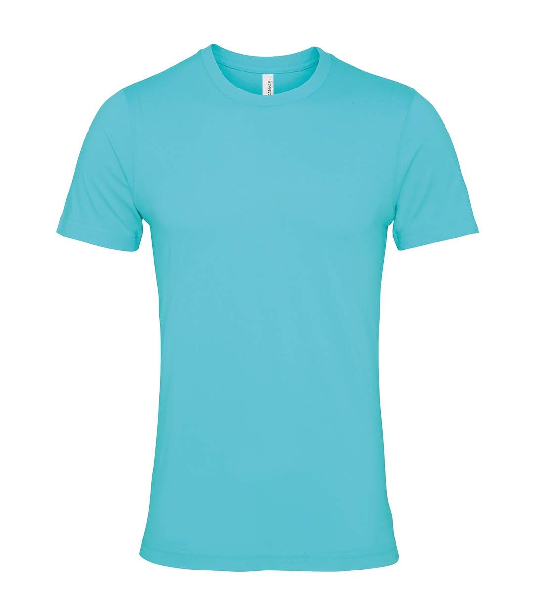 Unisex adult jersey crew neck t-shirt teal Bella + Canvas-1