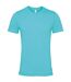 Unisex adult jersey crew neck t-shirt teal Bella + Canvas