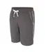 Mens Cotton Blend Shorts Dark Grey Fabric-3