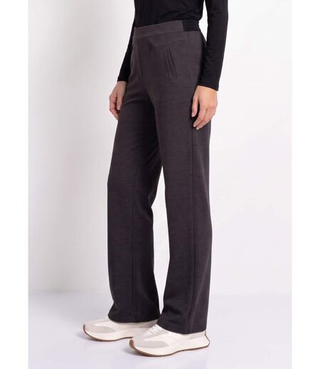 Pantalon droit taille semi élastiquée