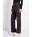 Pantalon droit taille semi élastiquée-3