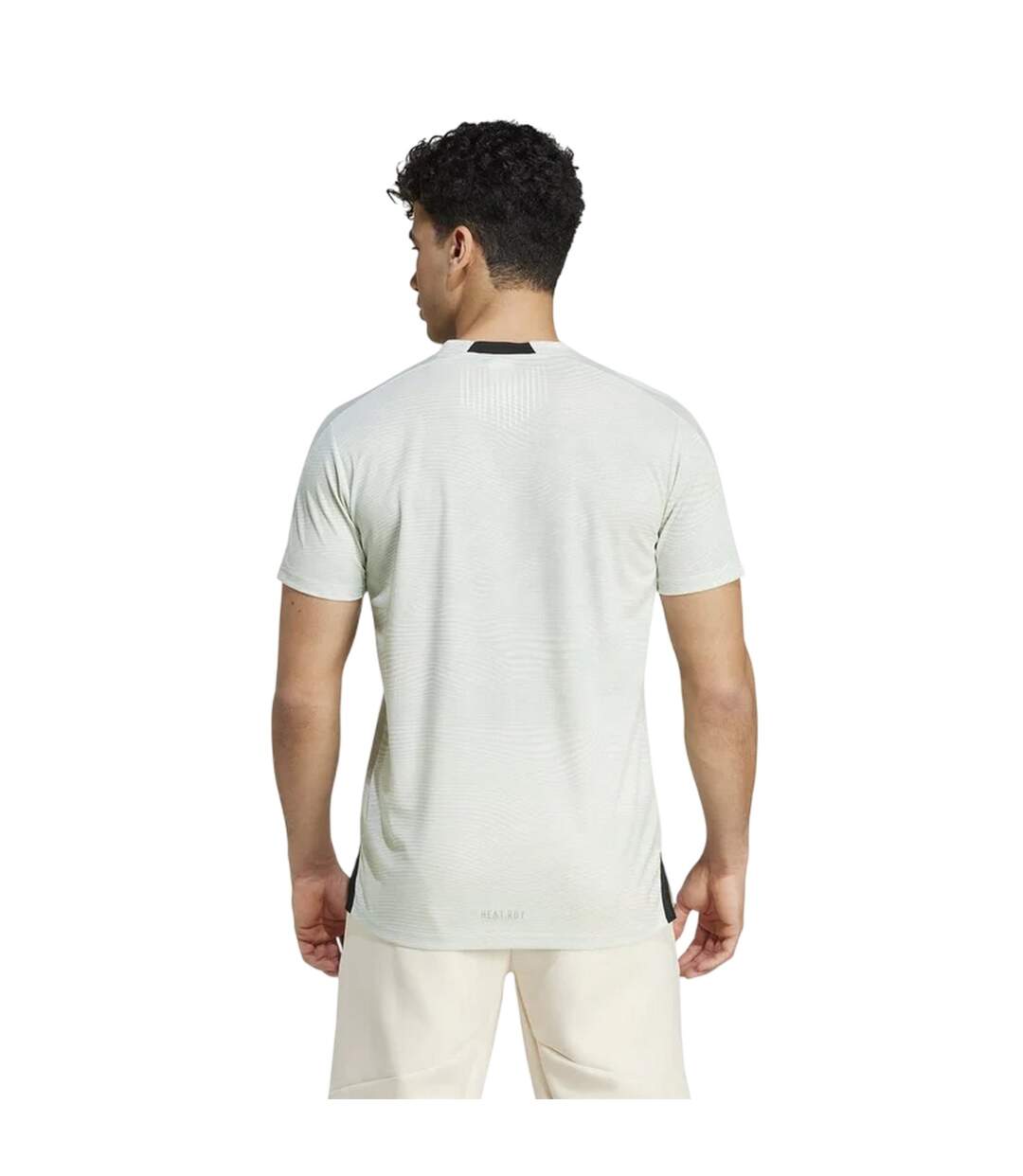 T-shirt Entraînement Hiit Homme Blanc Vert Adidas-3