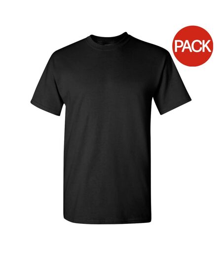 Lot De 5  T-shirts Manches Courtes Hommes Noir Gildan