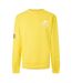 Mens Copyright Crew Neck Sweatshirt Yellow Money-1