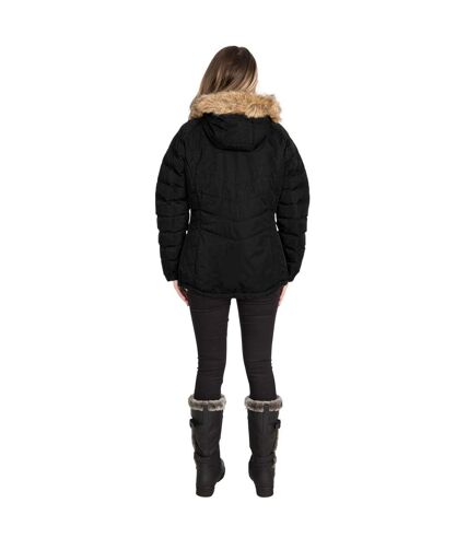 Womens/ladies nadina waterproof padded jacket black/black Trespass