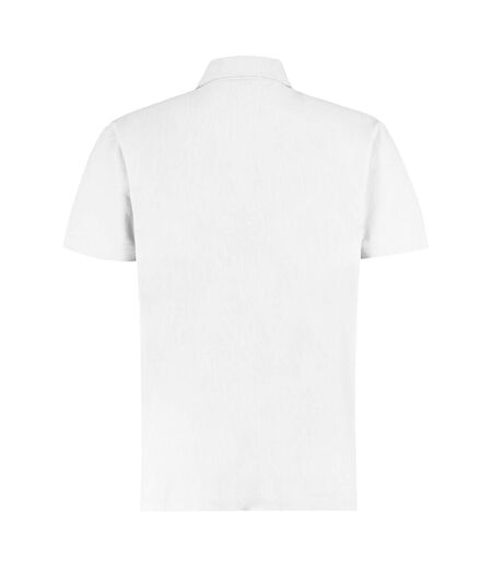 T-shirt polo hommes blanc Kustom Kit