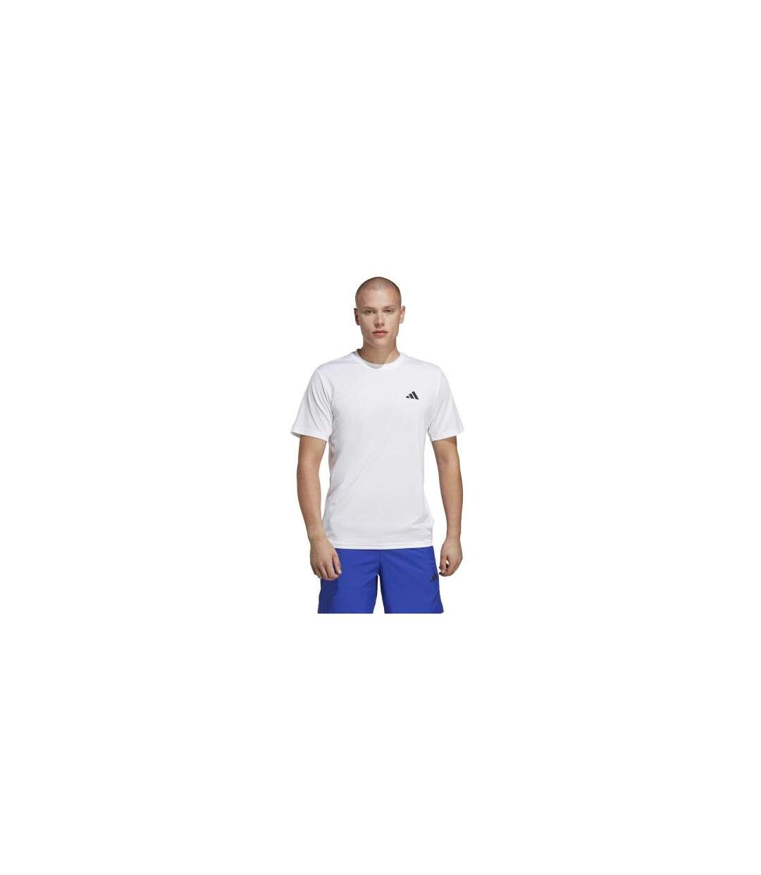 T-shirt Entraînement Essentials Homme Blanc Noir Adidas-1