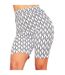 Cuissard De Cyclisme Motif/style Logo Répété Femme Blanc Missy Empire-1
