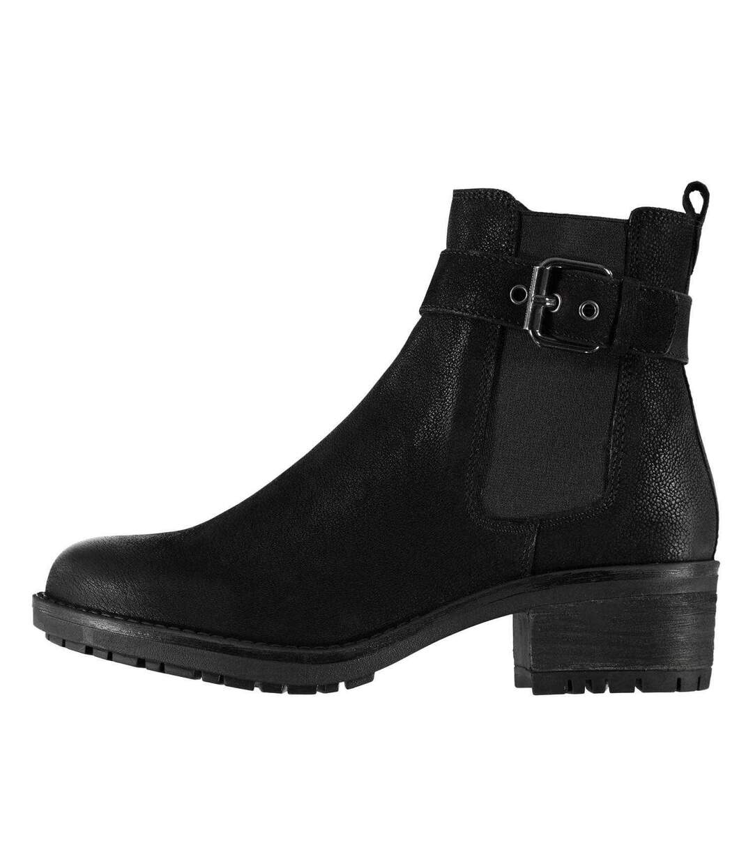 Bottines Motif/style Boucle Femme Noir Linea-2